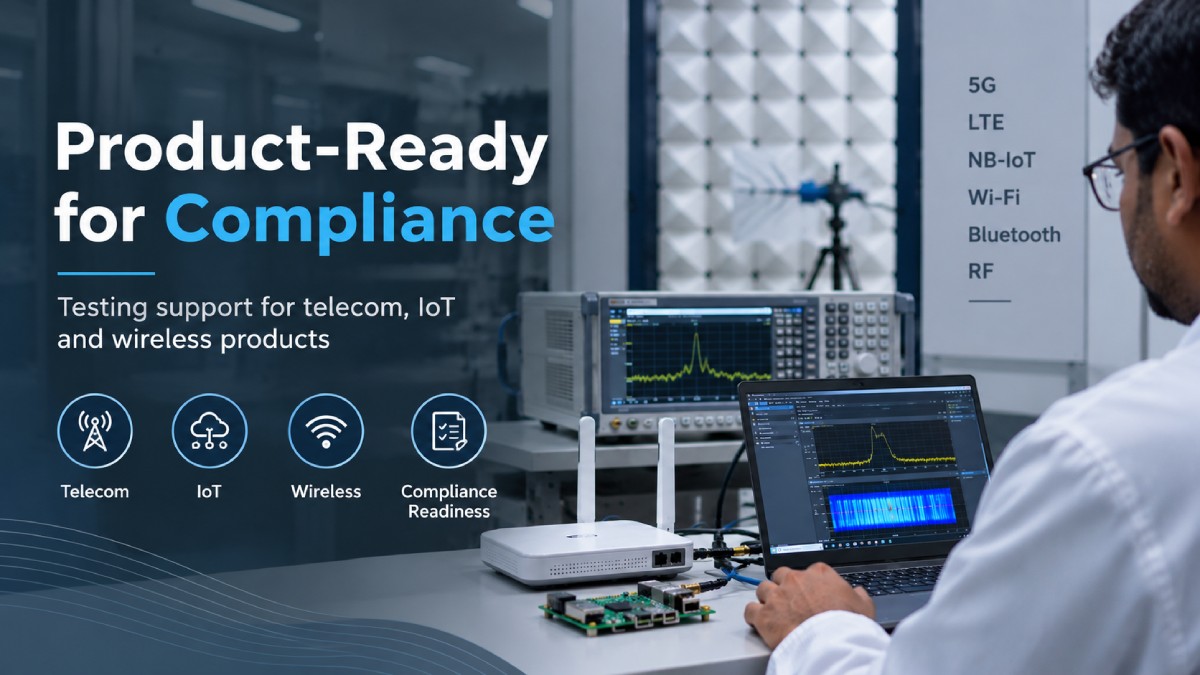 Pre-Compliance and Compliance Testing Services for Telecom, IoT and Wireless Products